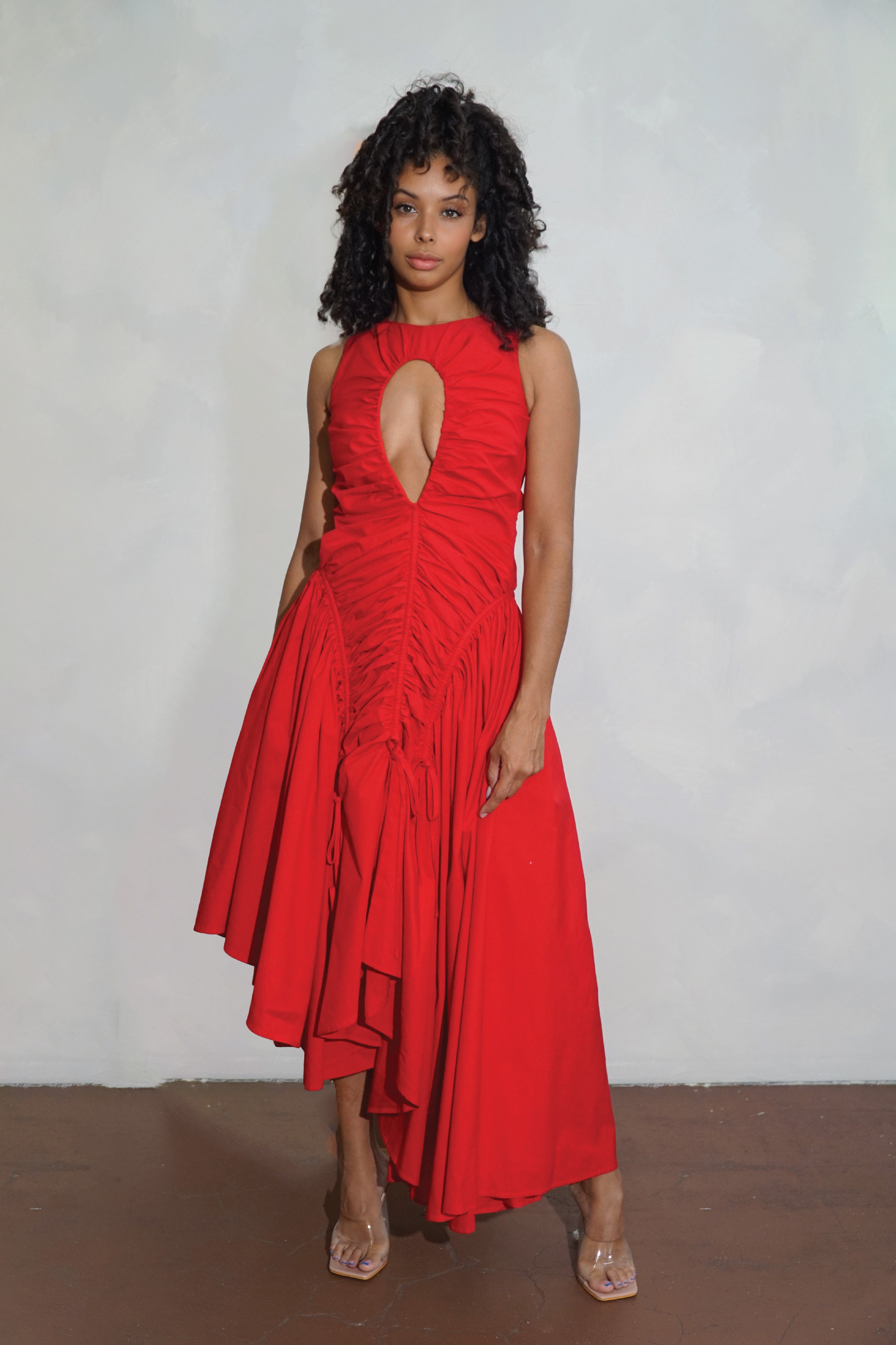 BELLEVUE DRESS RED – 1389woodliff