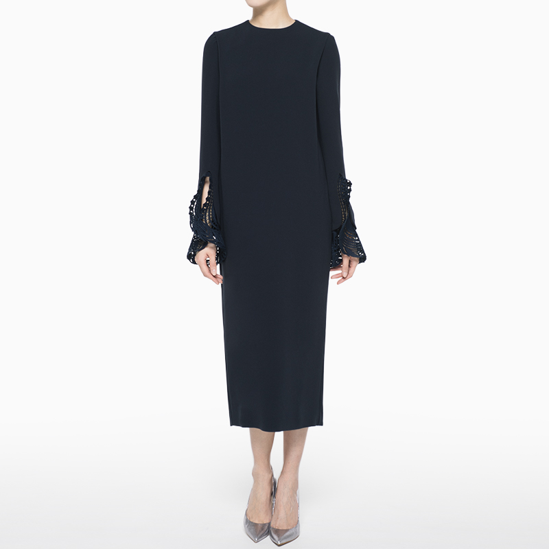 mame Kurogouchi（マメ クロゴウチ）カフス付きIラインドレス-ドレス