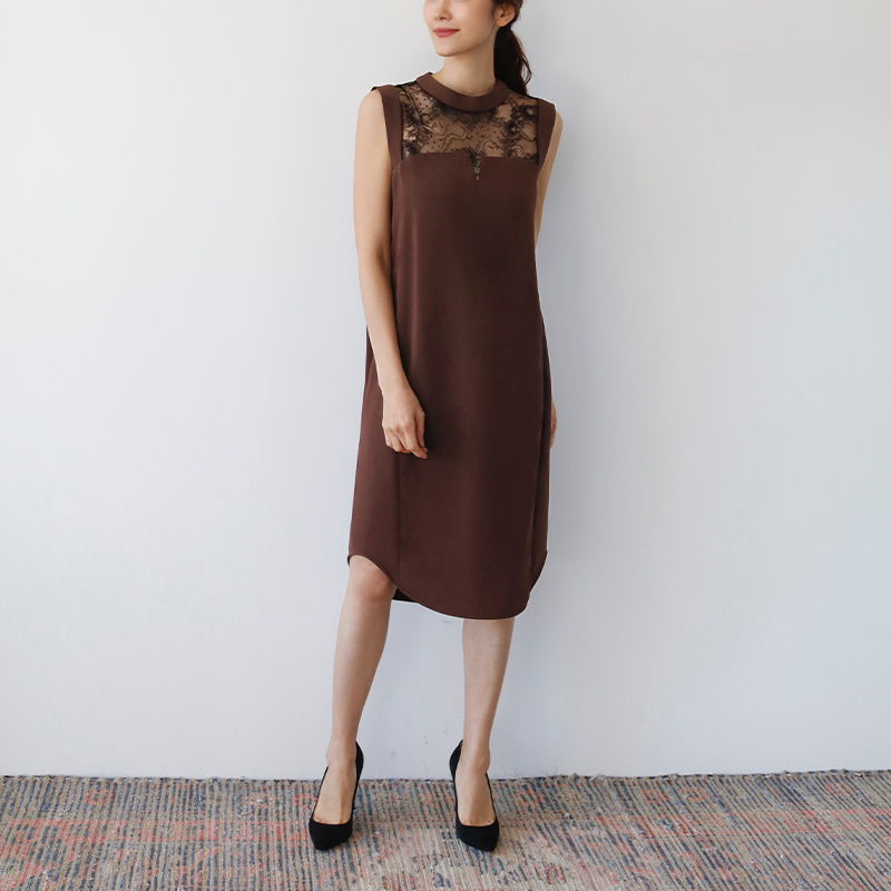 mame Kurogouchi（マメ クロゴウチ）ラウンドテイルワンピースドレス