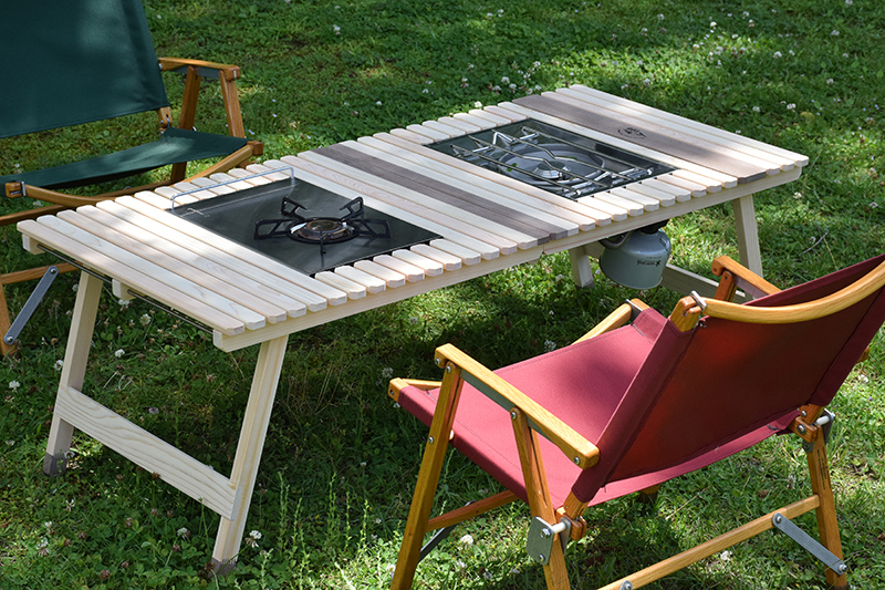 受注生産】2つ折りバーナーテーブル KUROSON370FB / 400FBの通販