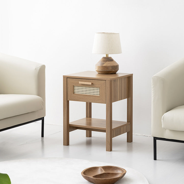 BENTAN 引き出し付きラタンサイドテーブル｜W45 – 1acspaces