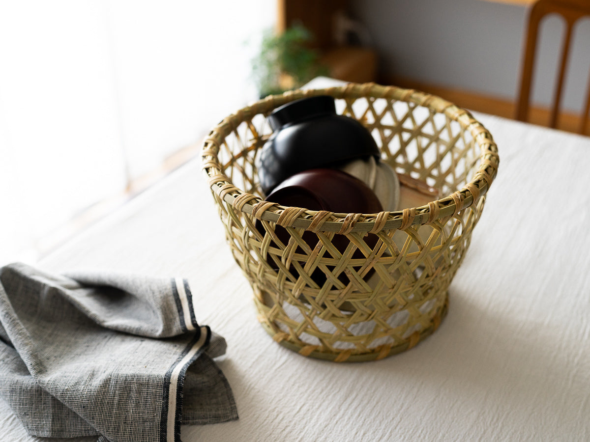 通気性のよい すず竹の椀かご – 市川籠店 | 1basketry