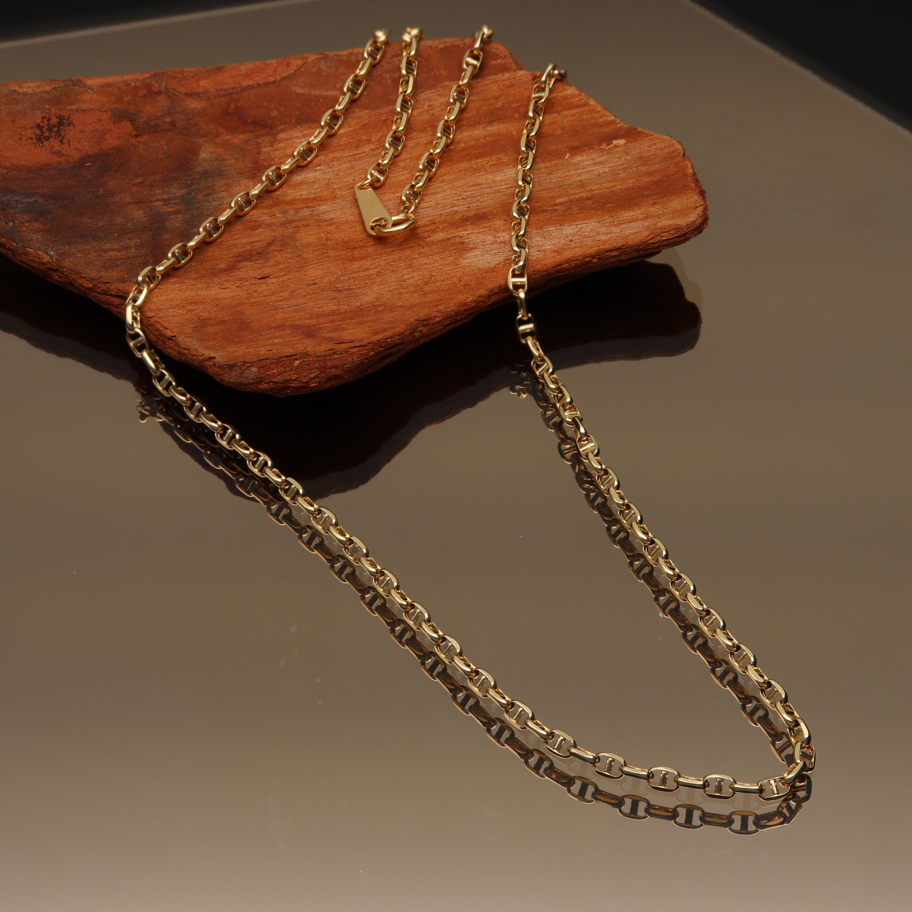 9月限定価格オーダー】K18 中空スカルチェーン ネックレス｜GAUR-0004