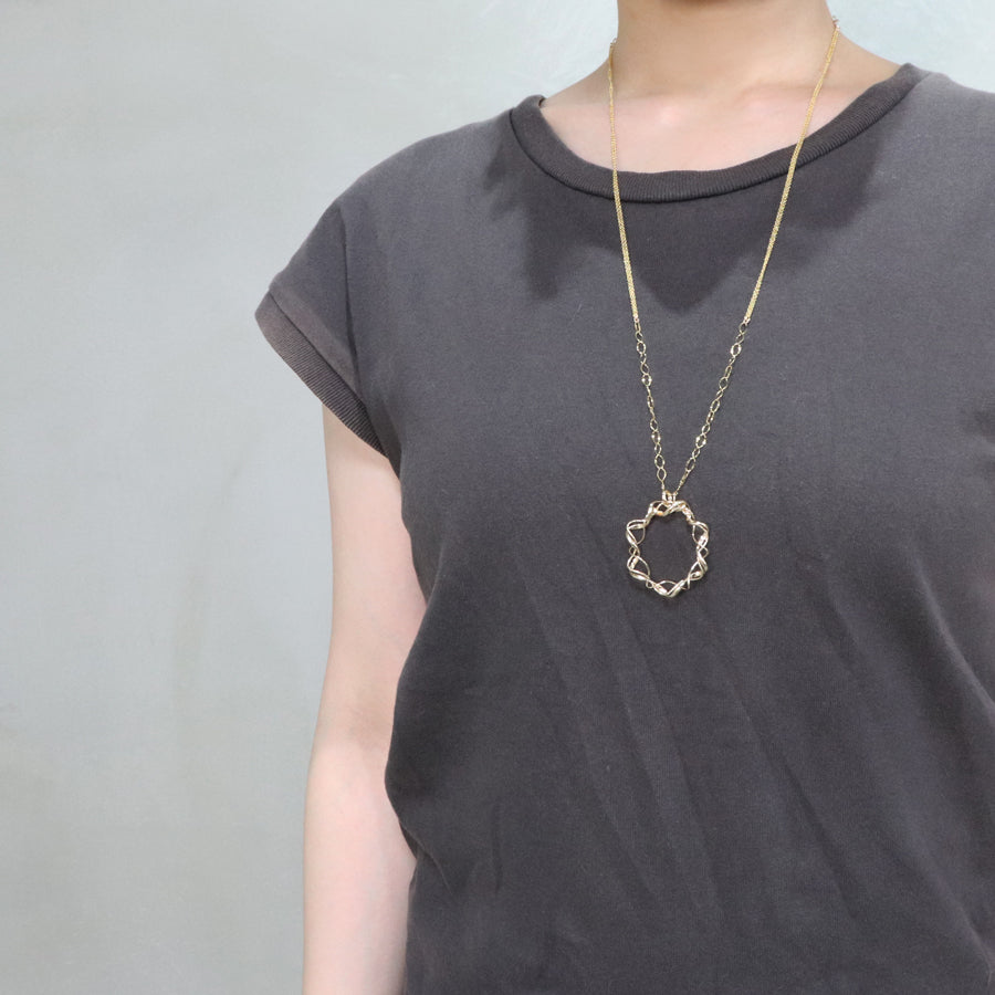 K14GF 無限の光輪 ペンダントネックレス｜GFP8113