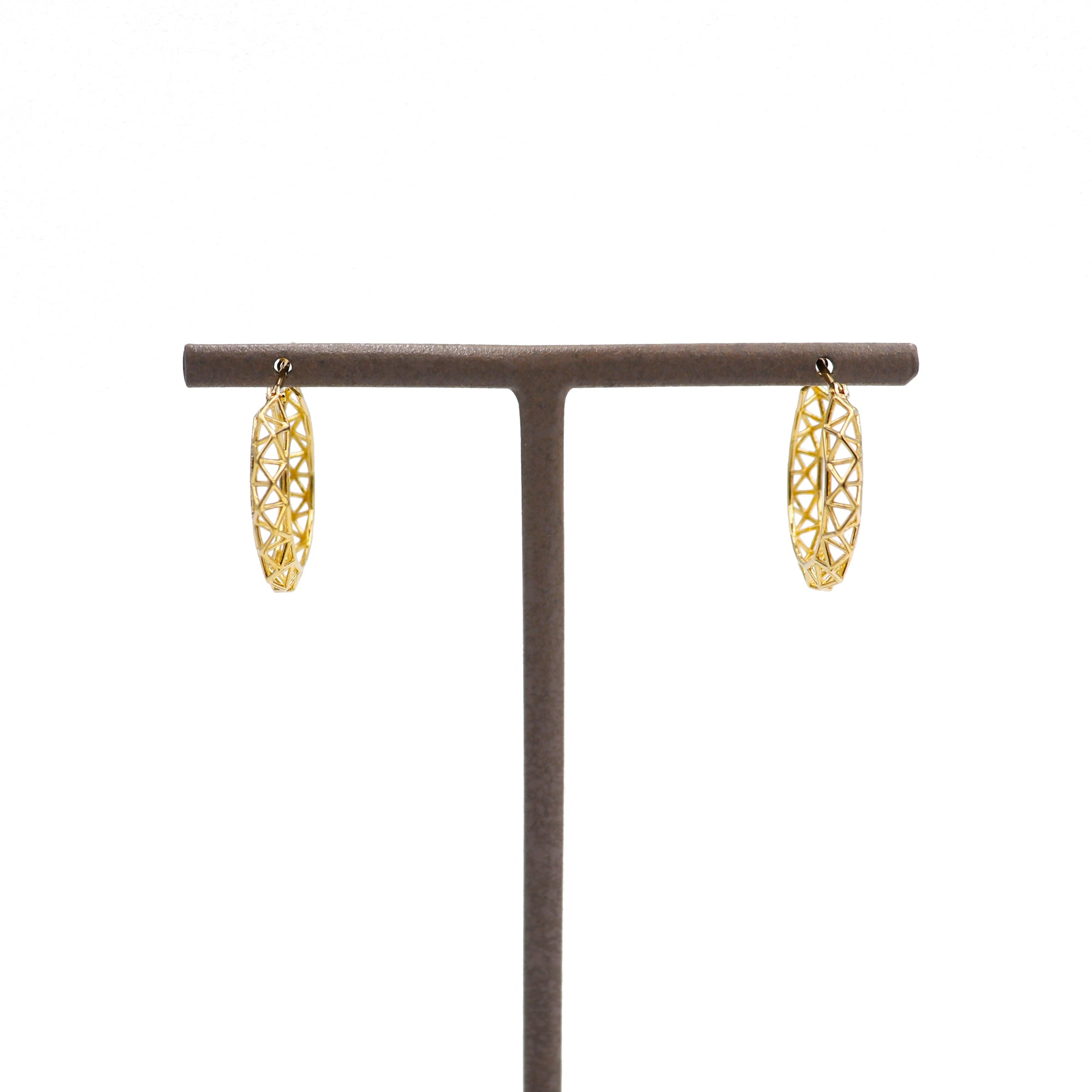 K18 デザインフープ ピアス｜PCR9009