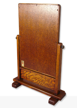 江戸指物 立鏡 タモ材 【茂上工芸】