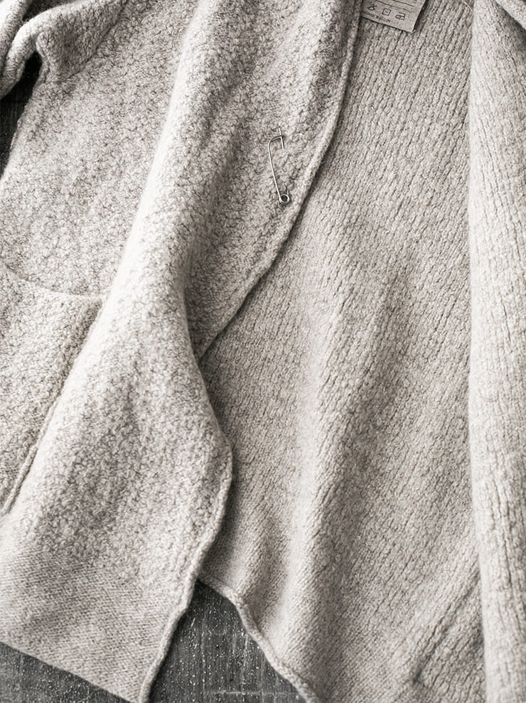 DANIEL ANDRESEN ASTER long knit cardigan / MINK