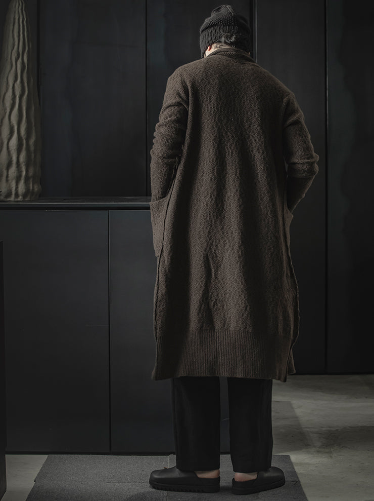 DANIEL ANDRESEN GREEN ロングニットカーディガン / CHOCOLATE