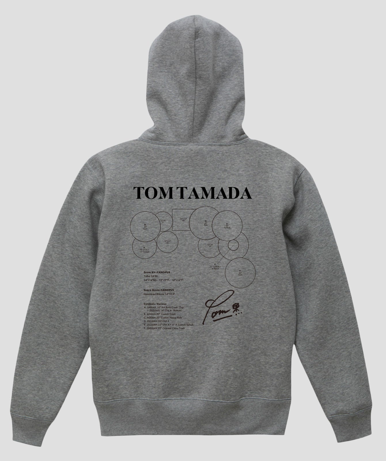 Drummer's Set Up Vol.04 玉田 豊夢 “Hoodie” – T-OD（株式会社