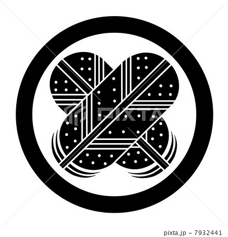 浅野内匠守長矩 丸に譜入り違い鷹の羽 のイラスト素材 [7932441] - PIXTA