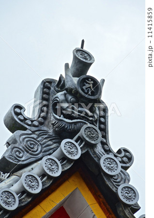 鬼瓦（清水寺京都市東山区清水）の写真素材 [11415859] - PIXTA