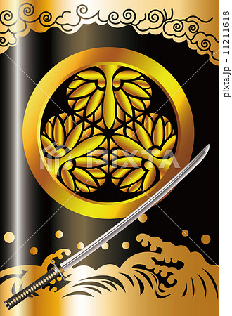 三つ葉葵背景のイラスト素材 [11211618] - PIXTA