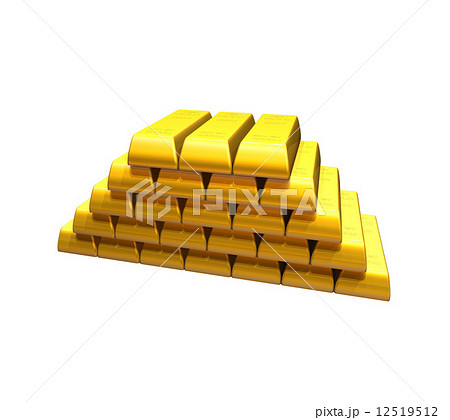 金塊・純金の地金のイラスト素材 [12519512] - PIXTA