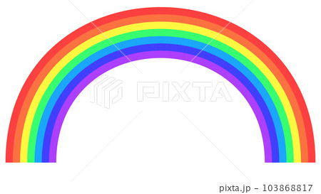 7色の虹のイラスト素材 [103868817] - PIXTA