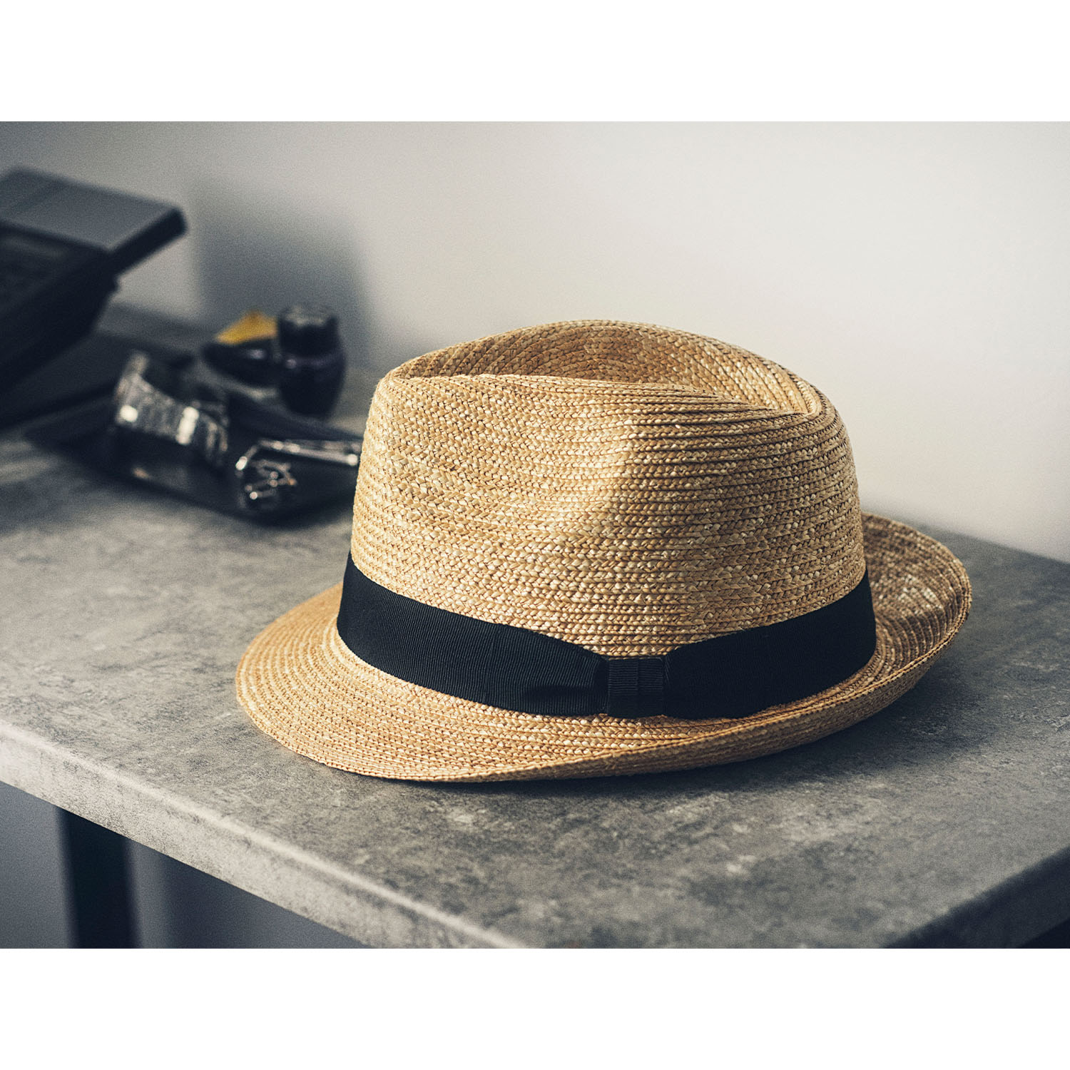 田中帽子店Simone（シモン）細麦中折れハット／58cm 61cm 紳士用帽子
