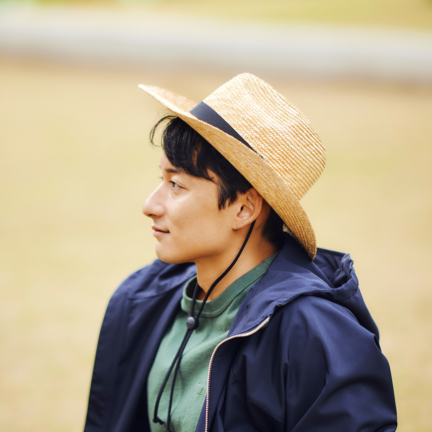 田中帽子店Alek（アレック）麦わら ウエスタン風ハット 紳士用帽子