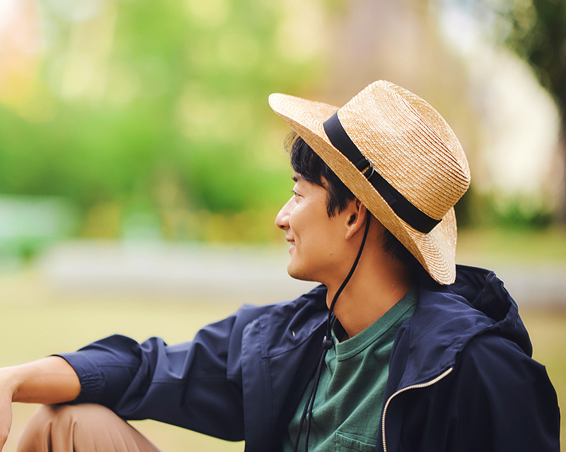 田中帽子店Alek（アレック）麦わら ウエスタン風ハット 紳士用帽子