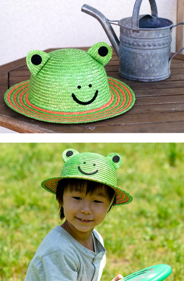 田中帽子店国産 子供用 動物帽子 カエル 52cm 動物（子供用） 田中帽子