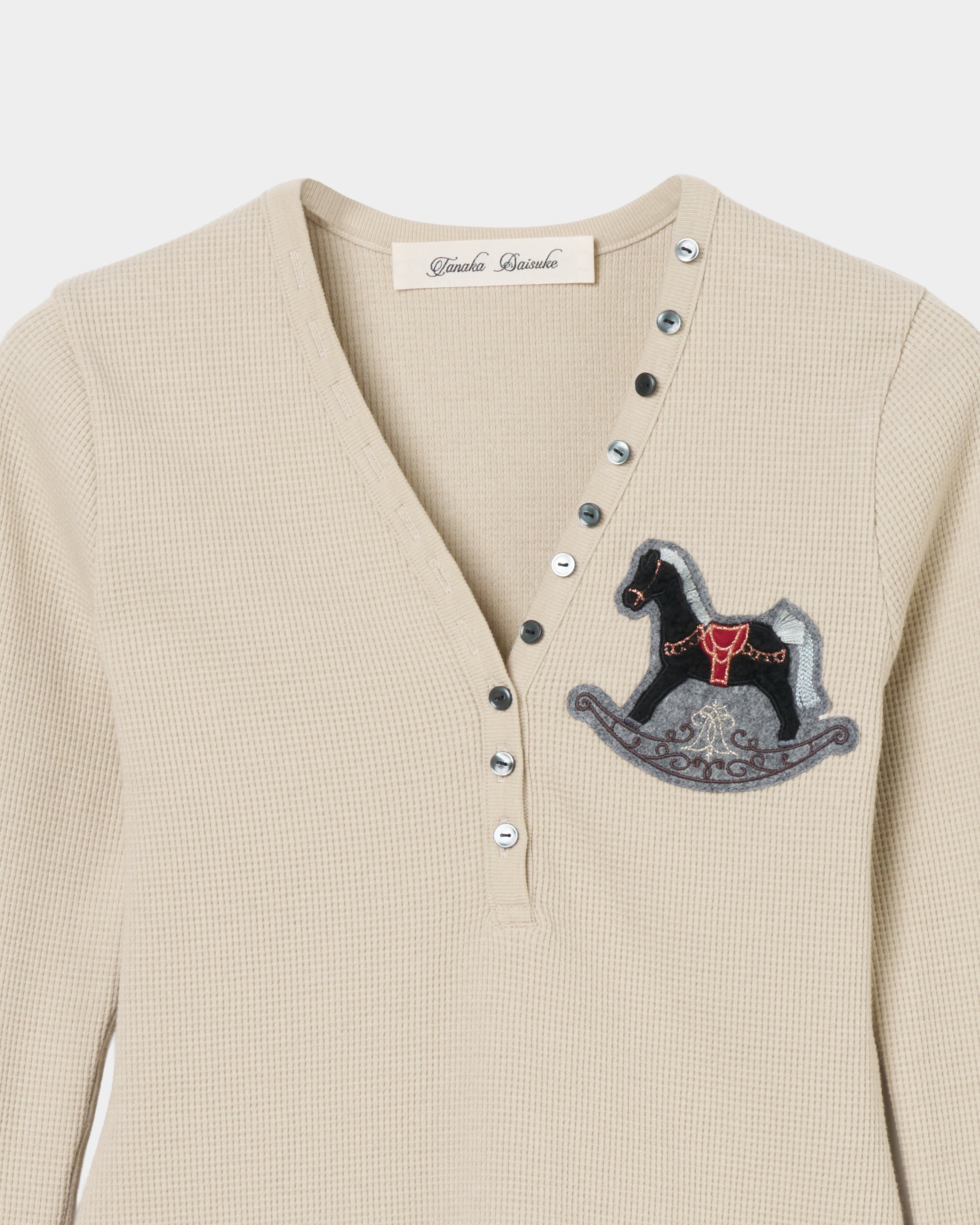 tanakadaisuke(タナカダイスケ)|トップス|rocking horse patch thermal