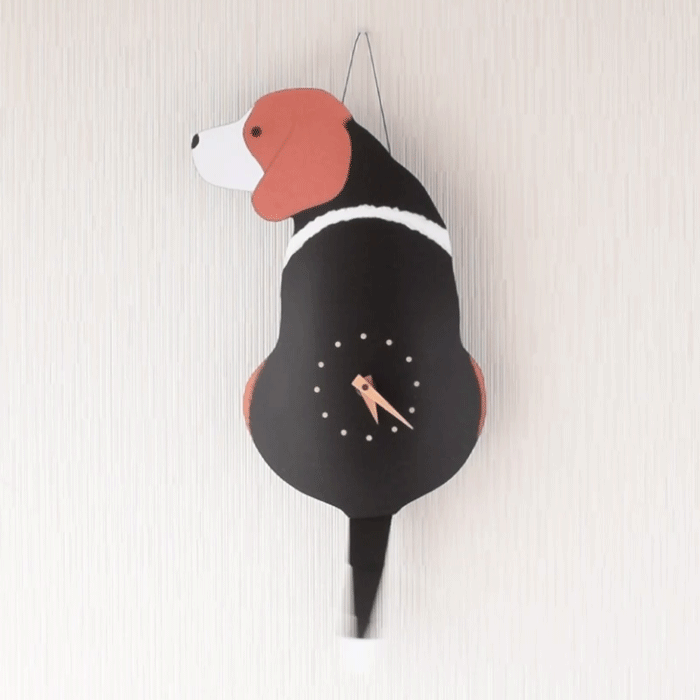 犬のしっぽをふる時計（犬時計） 藤井啓太郎 藤井 啓太郎 犬時計