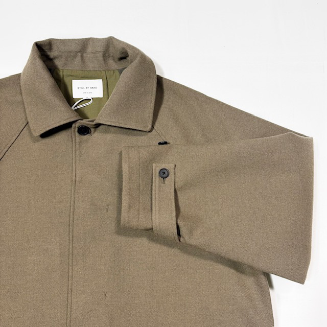 STILL BY HAND ウールナイロンバルカラーコート