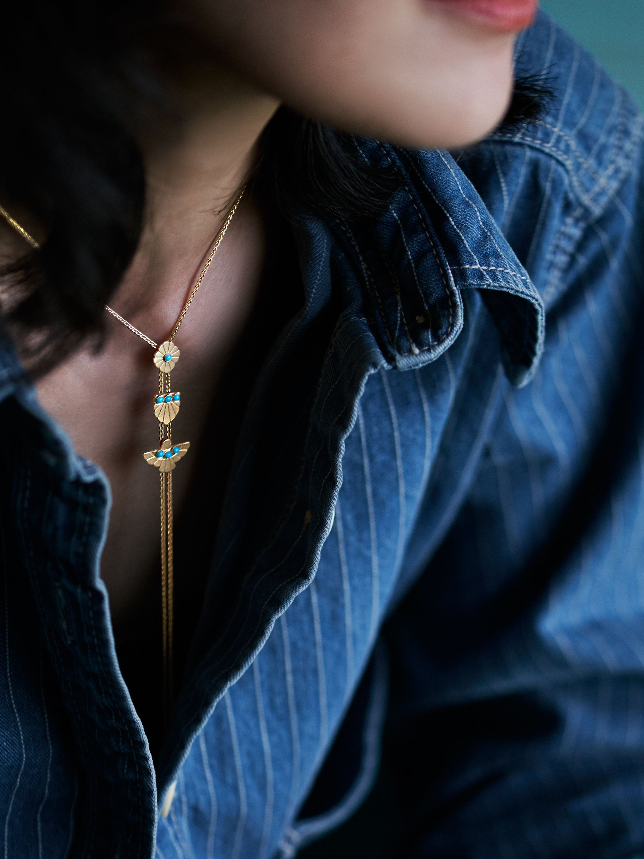 PLAY OF WISH / Necklace / Trio Turquoise