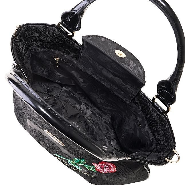 在庫数4 個＞カルメンロッサ バッグ（2ウェイタイプ）（ブラック