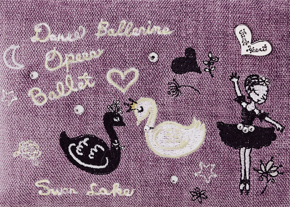 在庫数3 個＞スワンレイクドリームス ポーチ（パープル） / Think Bee