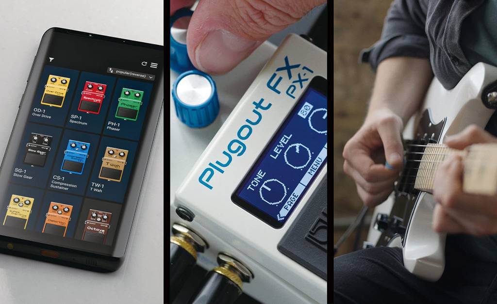 BOSS PX-1は、BOSSの往年の名機16種を1台で楽しめるコンパクト