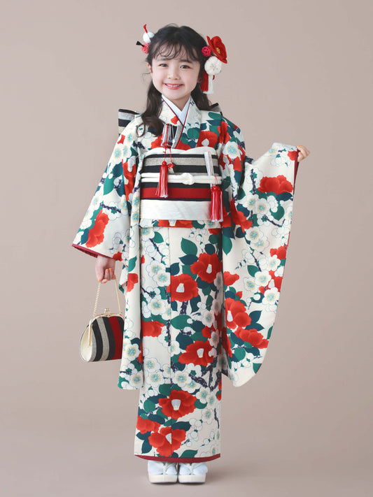 S0706 梅鶴 / ピンク | 七五三着物レンタル | tententen – tententen