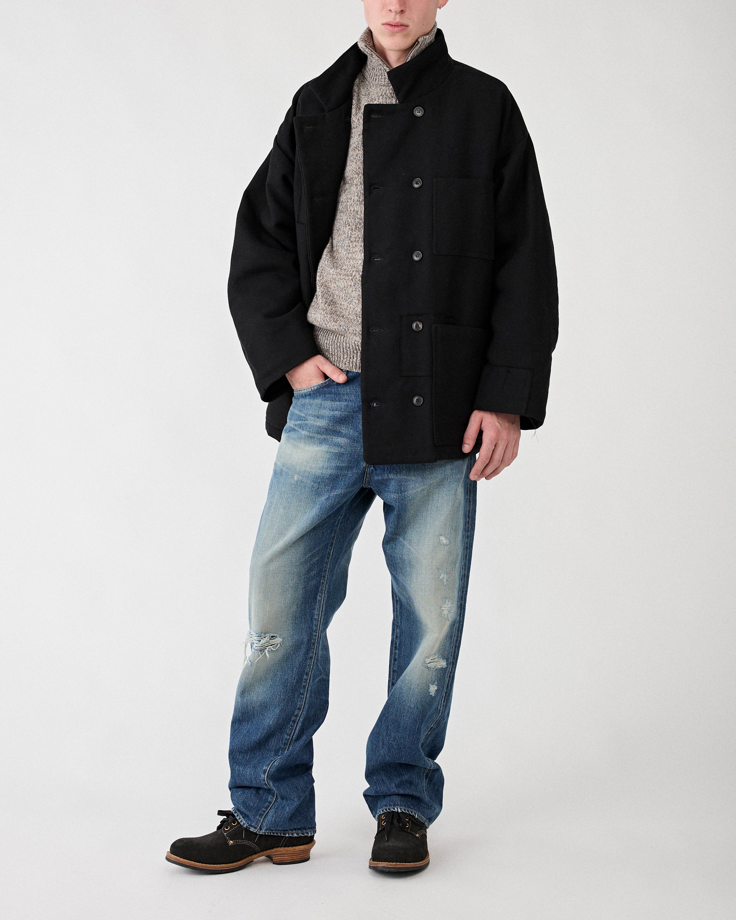 Visvim – Social Sculpture 01 Wide Damaged-44 – Tenue de Nîmes