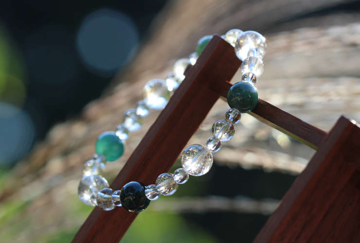 すすき」高品質シャンパンカラーシルバールチルクォーツブレスレット