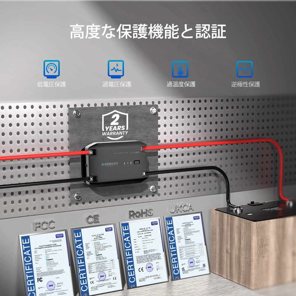 Renogy 12V 40A DC-DC 走行充電器