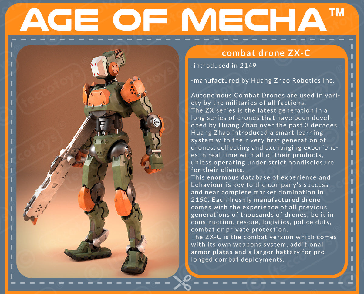 Age Of Mecha™ Combat Drone ZX-C (action figure kit print file