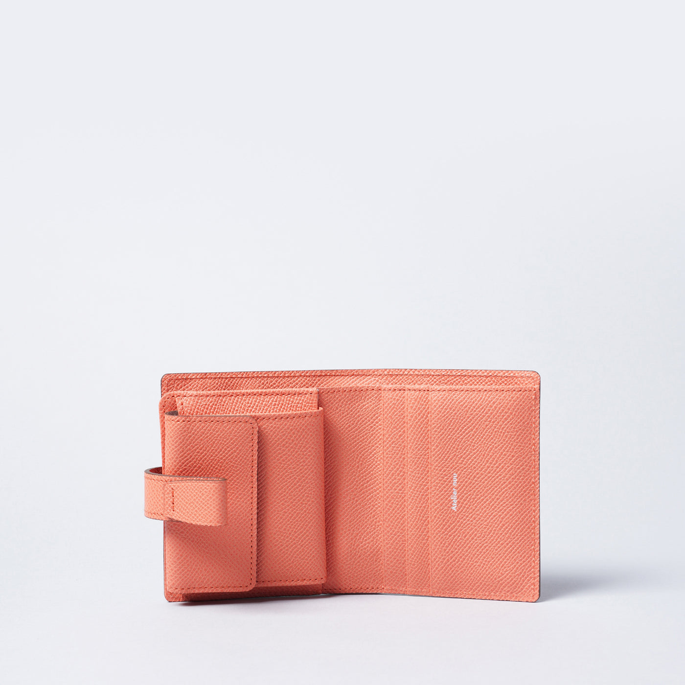 アトリエヌウ＞noble 2つ折りウォレット/グレージュ×イエロー