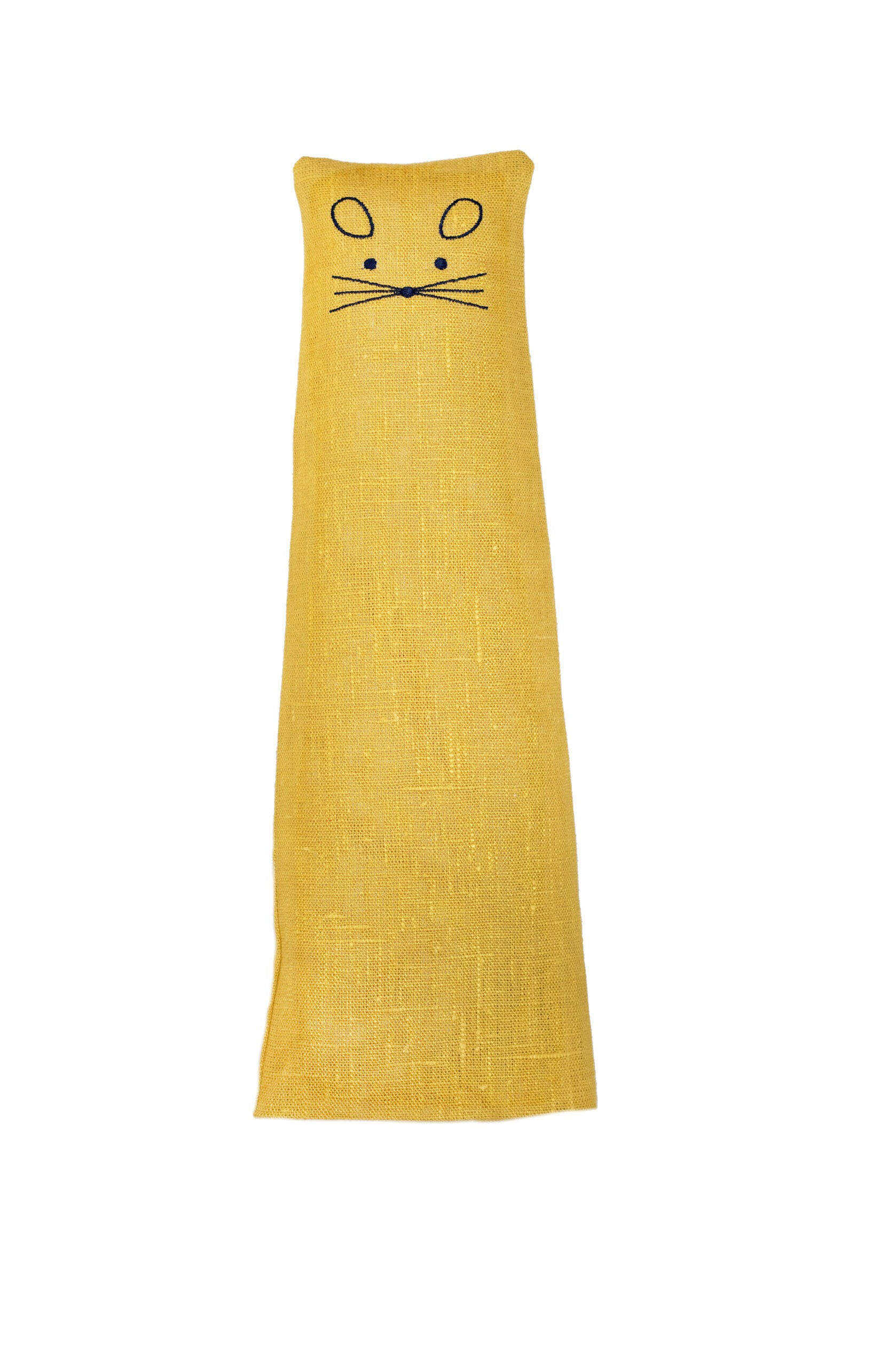 Mouse - wheat warmer for kids in linen, filled with organic wheat