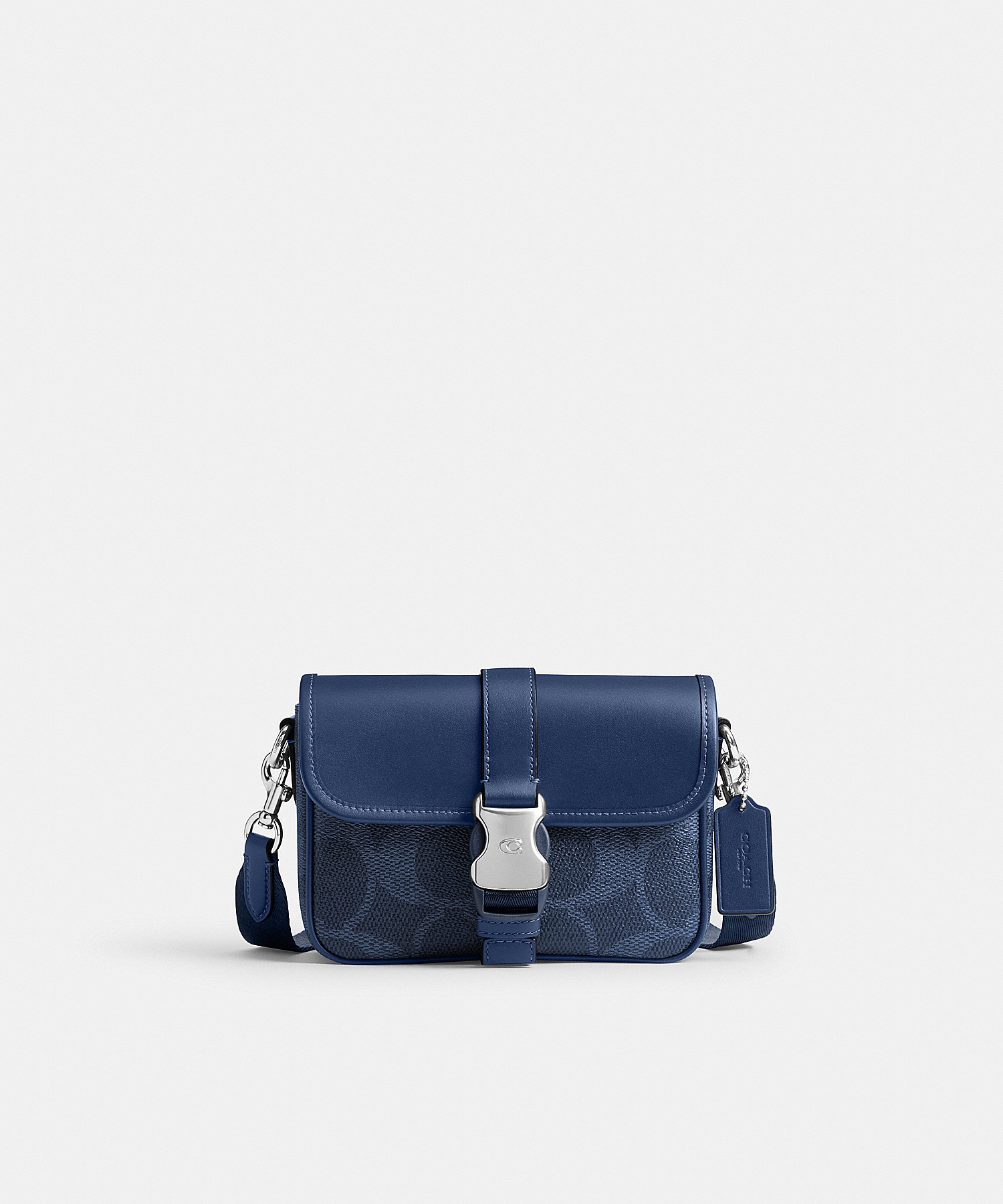 Plaza Bag(Blue,Leather,Natural Grain Leather,Leather)