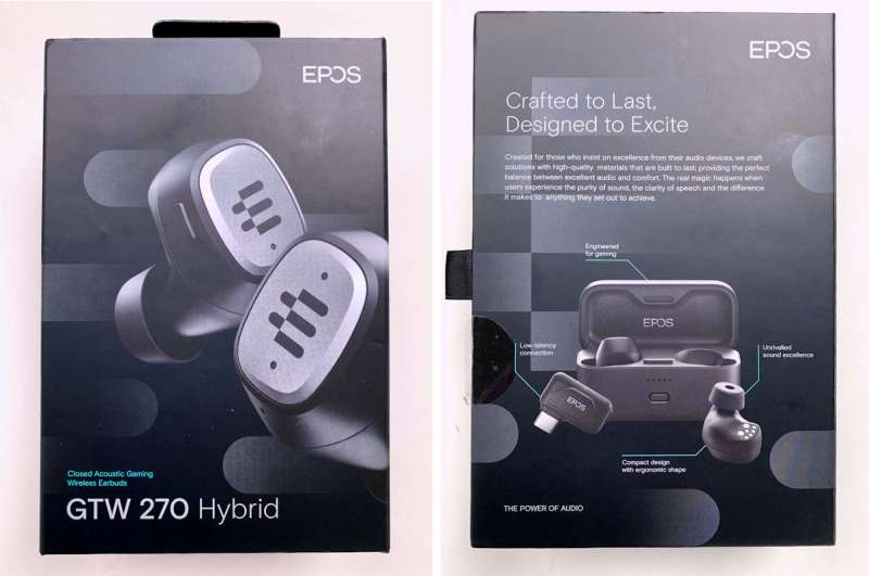 EPOS GTW 270 Hybrid Closed Acoustic Wireless Earbuds with Dongle