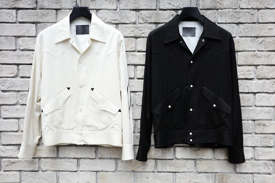 WESTERN CUT OUT JACKET -RAYON GABARDINE- – The Letters