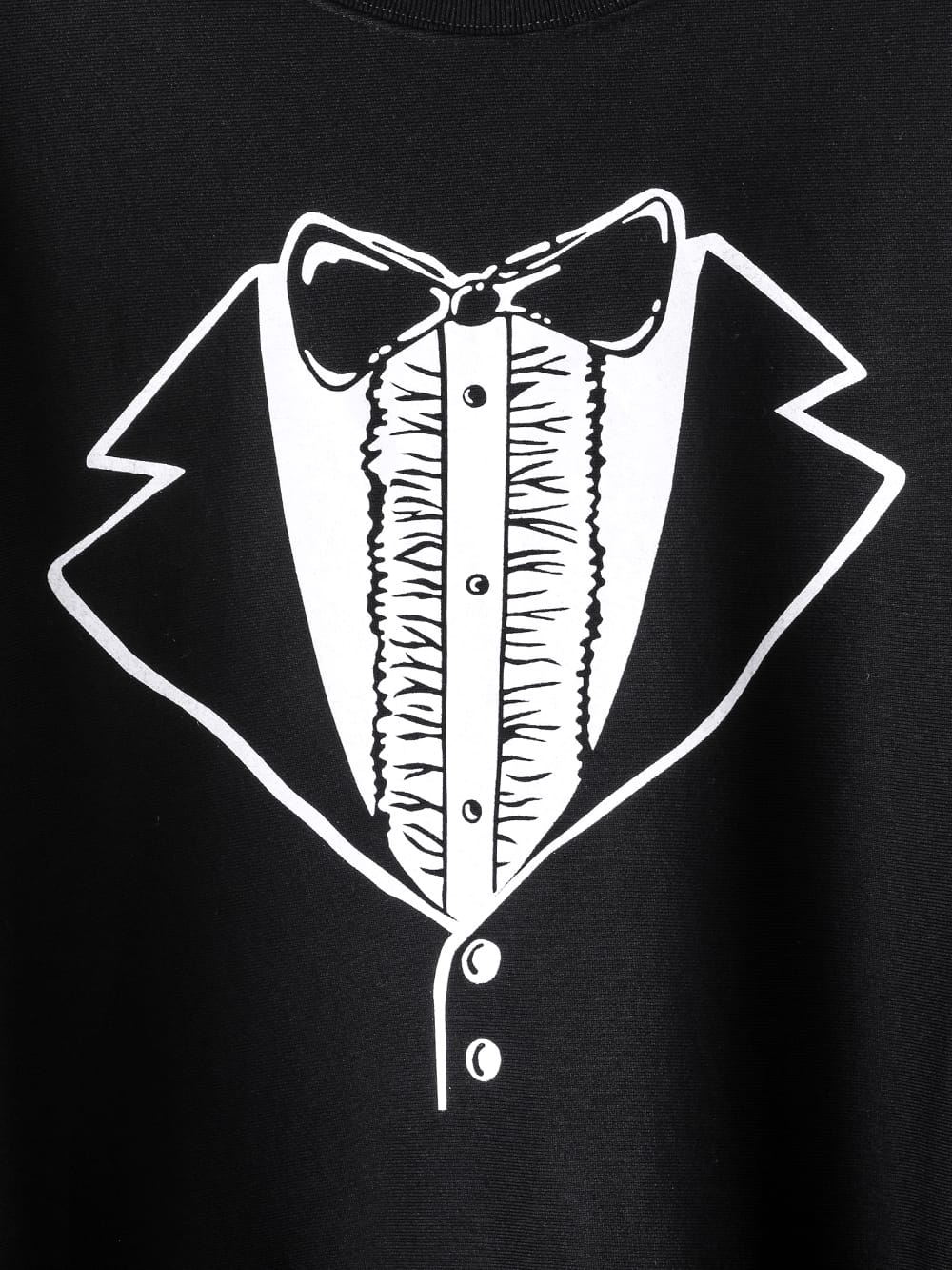 sc.0014AW25-black トロンプルイユタキシードオーバーサイズドクルー