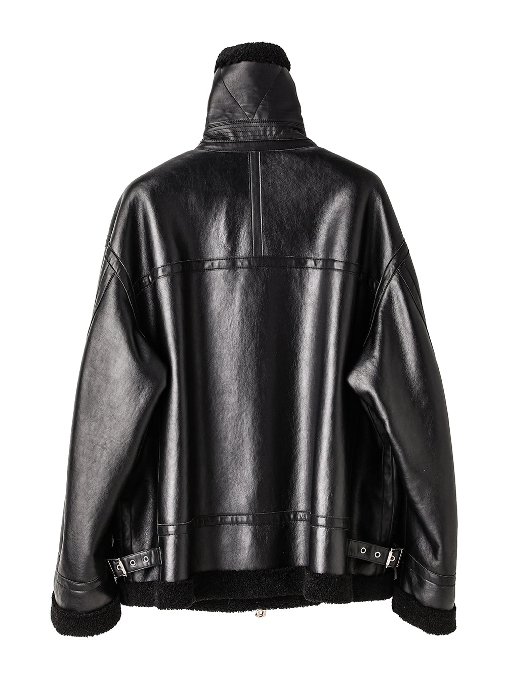 sj.0032AW25-black x black フォームートンフライトジャケット The