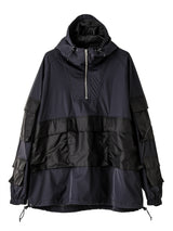 sj.0037AW25-black B.D.Uポケットアノラック The Black-and-White