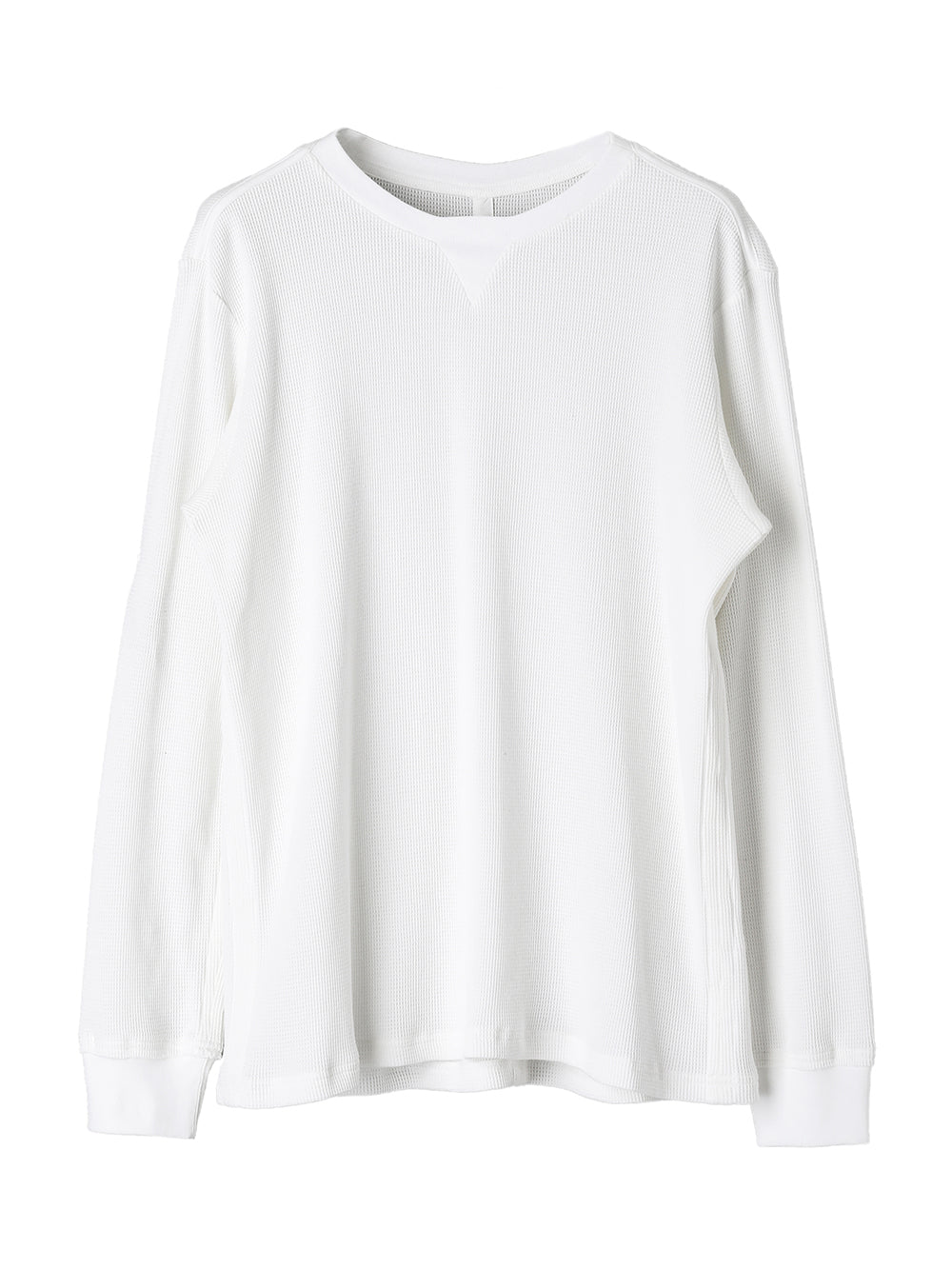 swc.0005AW25-white サーマルクルーネックロングスリーブTシャツ The