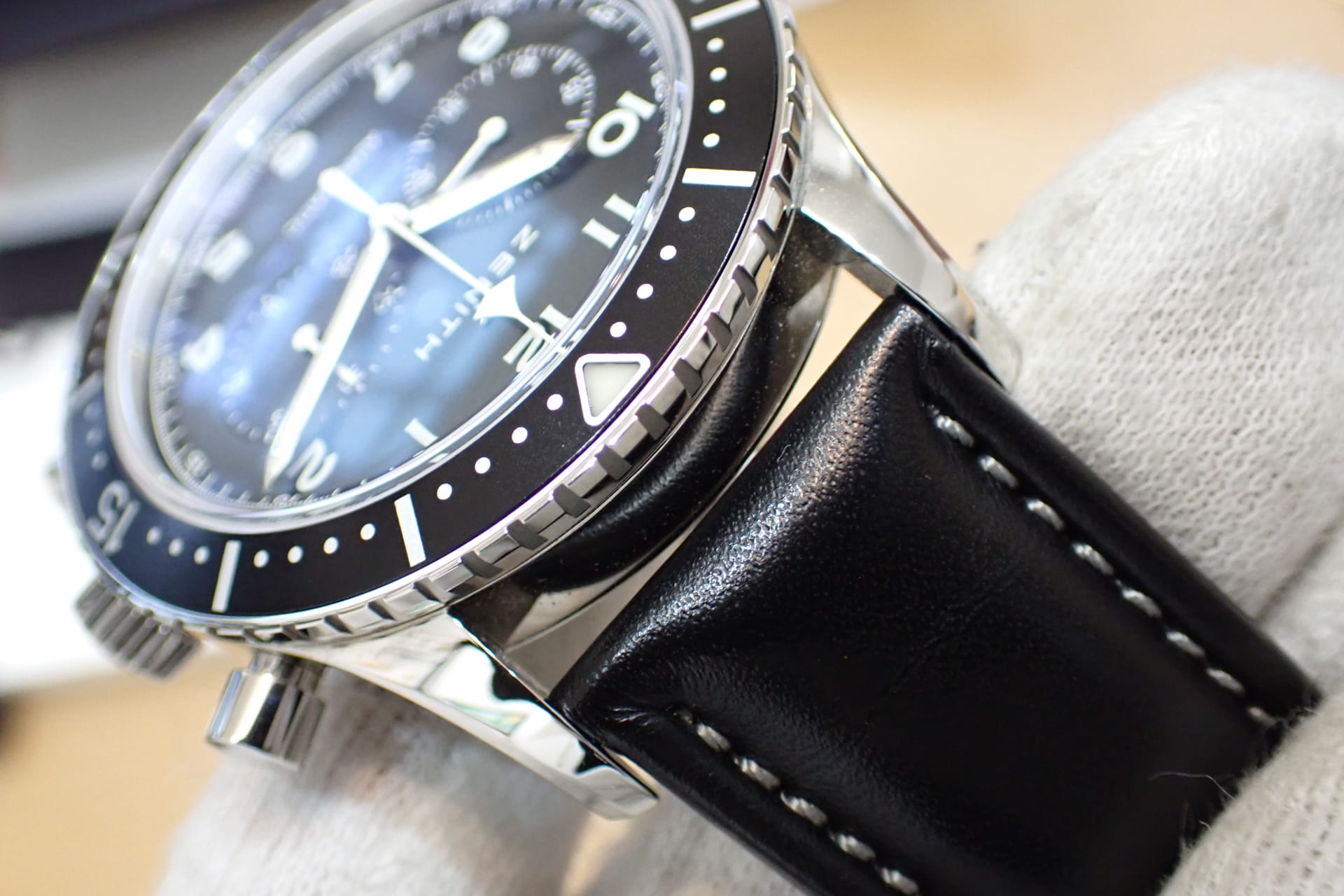 中古品A【ZENITH】ゼニス ヘリテージ パイロット リバイバル クロノ