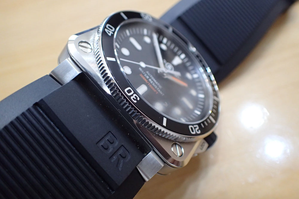 中古品【Bell＆Ross】ベル＆ロス BR03-92 ダイバー Ref.BR0392-D-BL-ST/SRB
