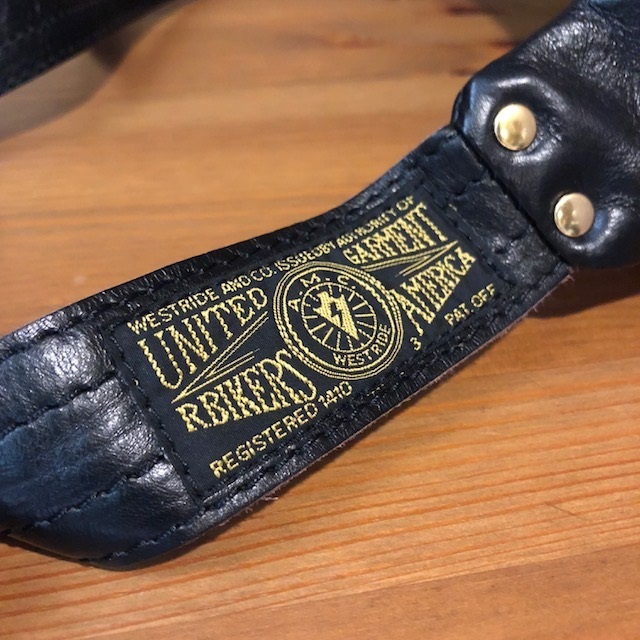 ウエストライド レザー ライディング ウエストバッグ コンビカラー