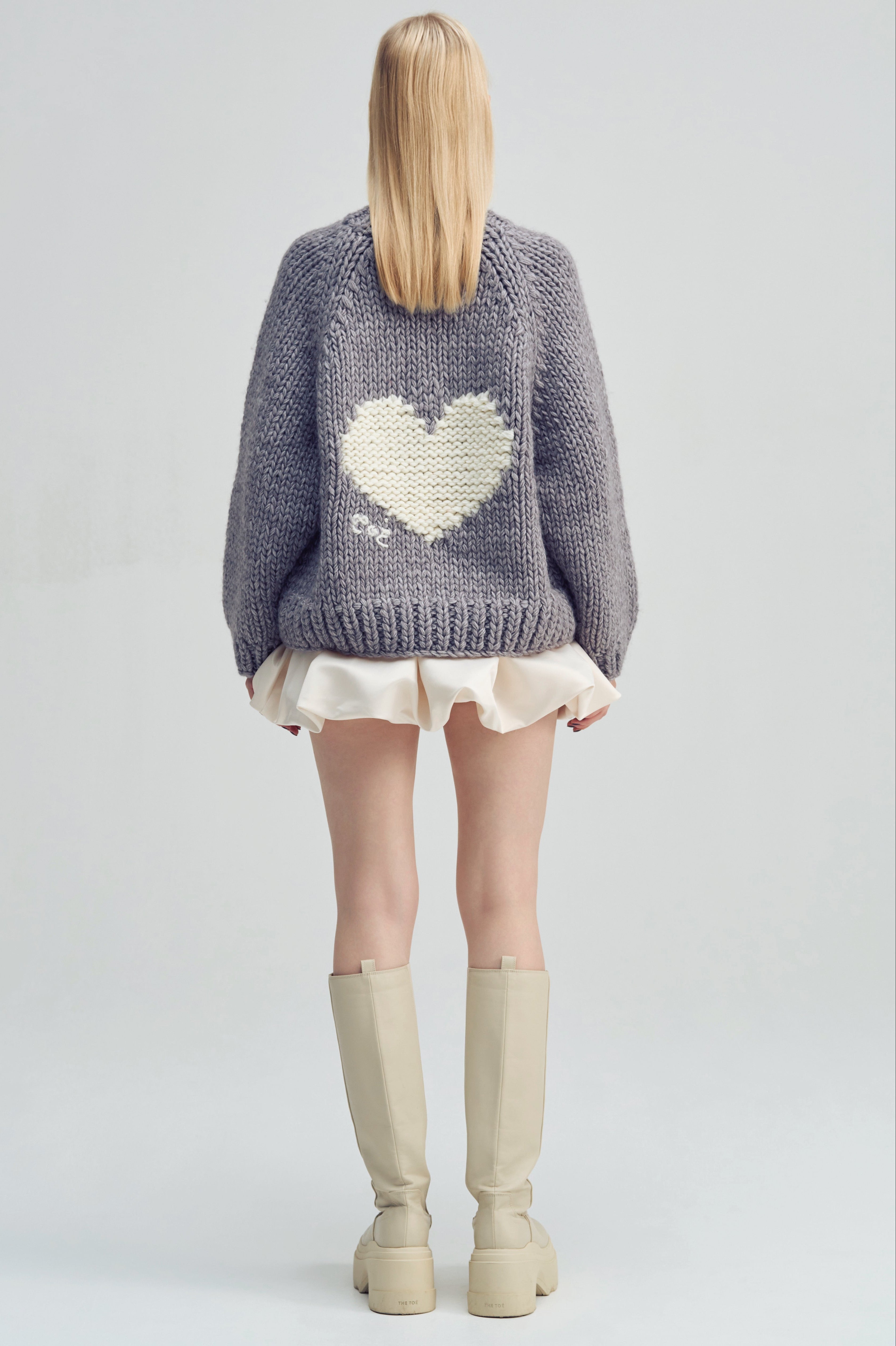 thetoe Dresden Heart Knit グレー Dresden Heart Knit – THE TOÉ