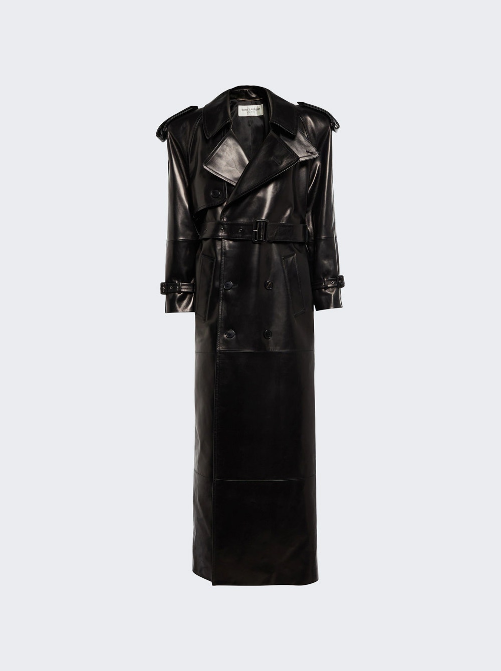 Laminated Trench Coat Black | The Webster