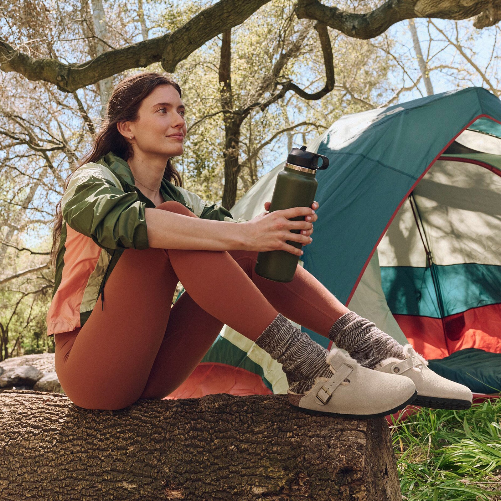 Birkenstock Boston Narrow Clog (Women) - Taupe Suede/Sandcastle