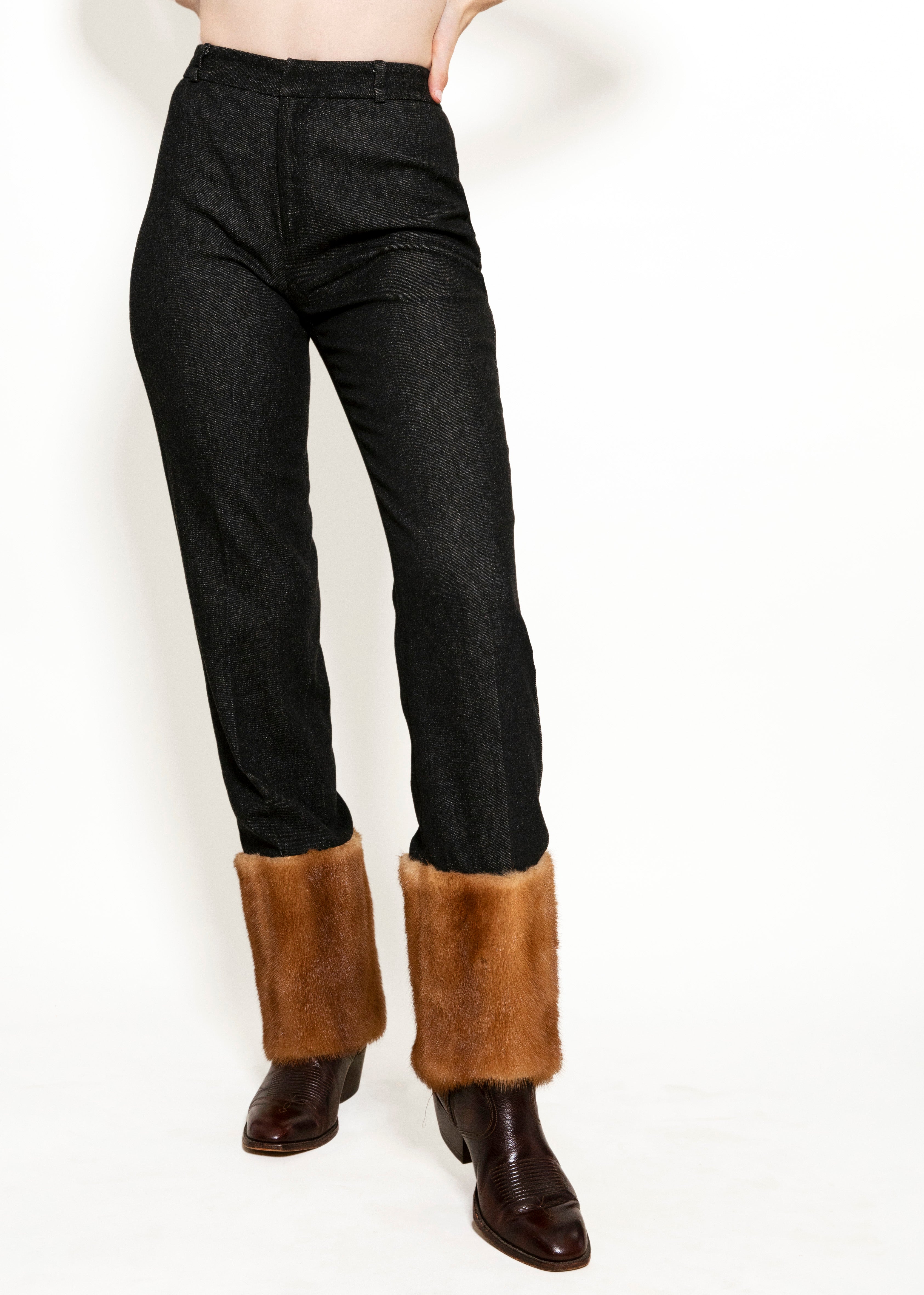 Dolce & Gabbana F/W 1999 Fur Cuff Pants – The Kit Vintage